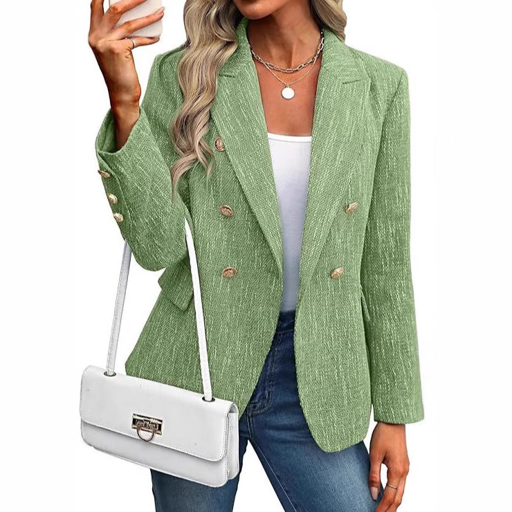 Damen modischer Blazer mit doppelter Knopfleiste Heidi-Mode