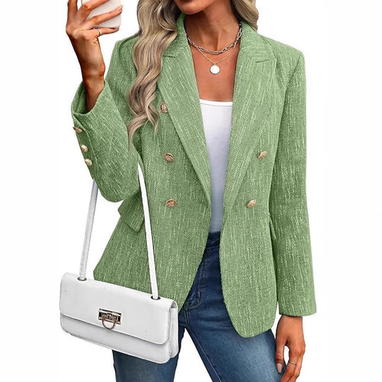 Damen modischer Blazer mit doppelter Knopfleiste Heidi-Mode