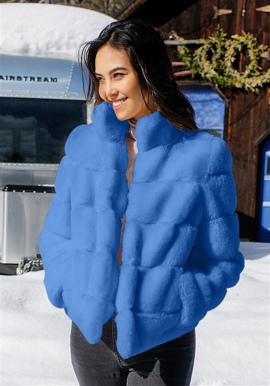 Damen Modische Daunenjacke mit hohem Kragen Heidi-Mode