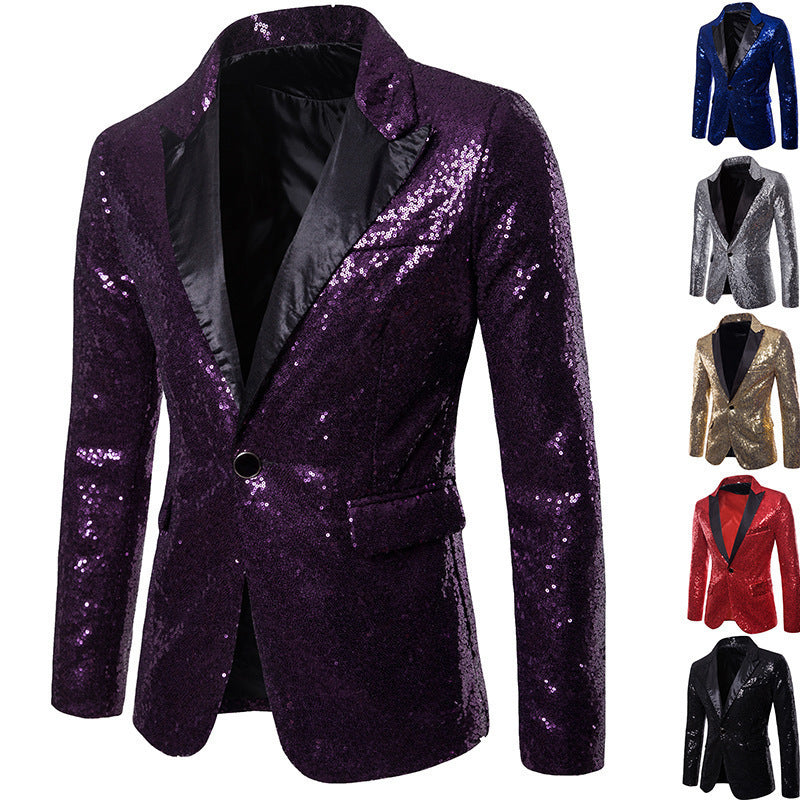 Herren Pailletten Formal Blazer Heidi-Mode
