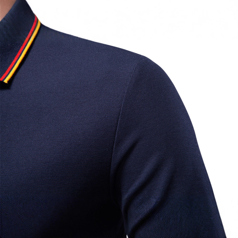 Herren Langarm Poloshirt Heidi-Mode