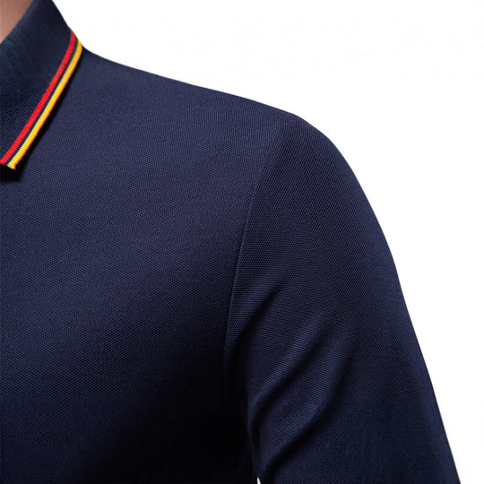 Herren Langarm Poloshirt Heidi-Mode