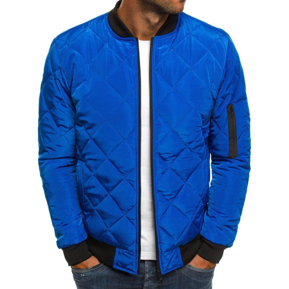 Herren Steppjacke mit praktischen Taschen und elastischen Bündchen Heidi-Mode