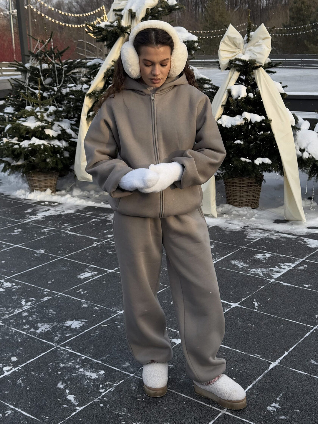 Damen Bequeme und stylische Kapuzenjacke Heidi-Mode