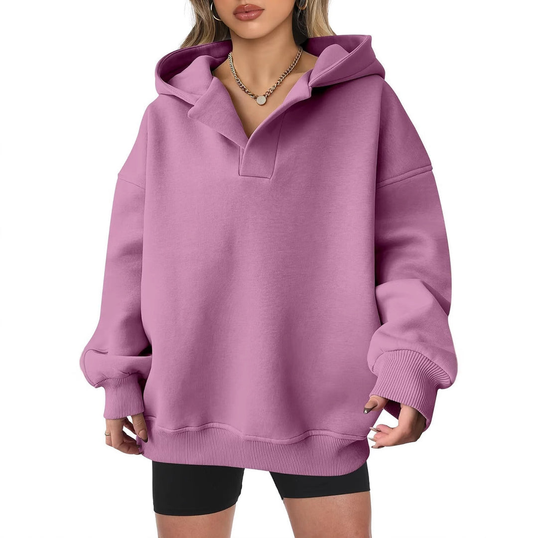 Damen Oversized Kapuzenpullover mit modischem Schnitt und legerem Look Heidi-Mode