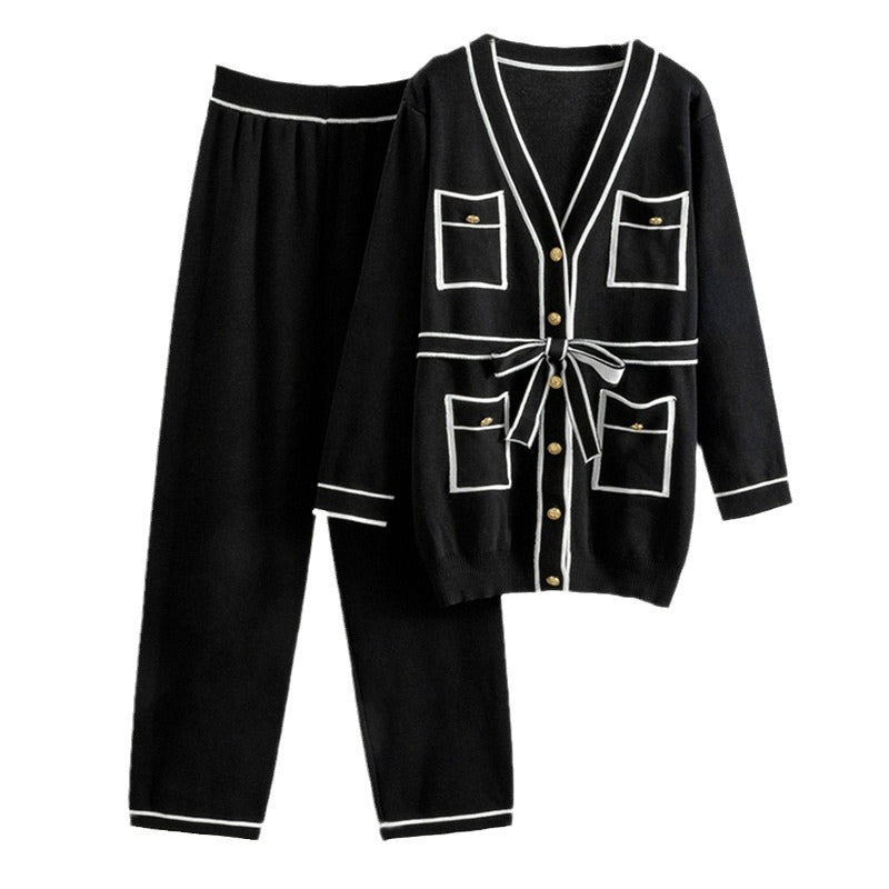 Damen gemütliches Strickanzug-Set Heidi-Mode