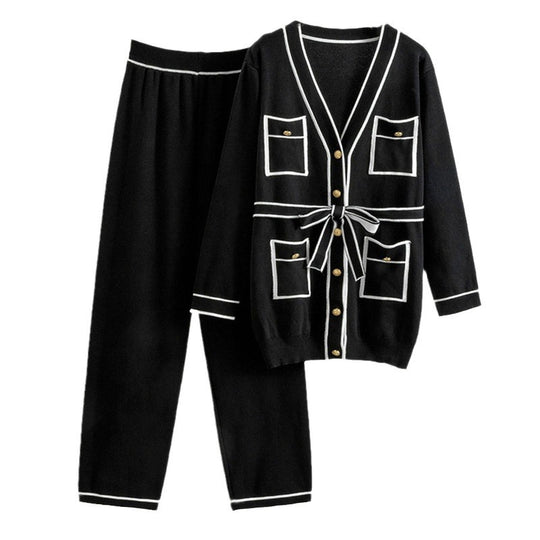 Damen gemütliches Strickanzug-Set Heidi-Mode