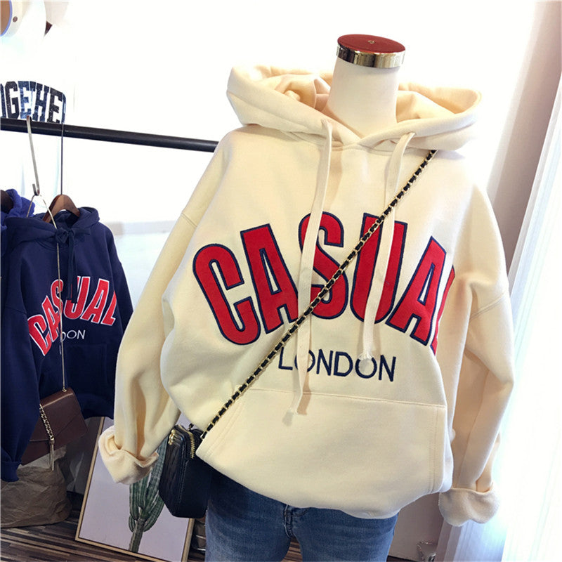 Femme Casual Graphic Pullover Hoodie Heidi-Mode