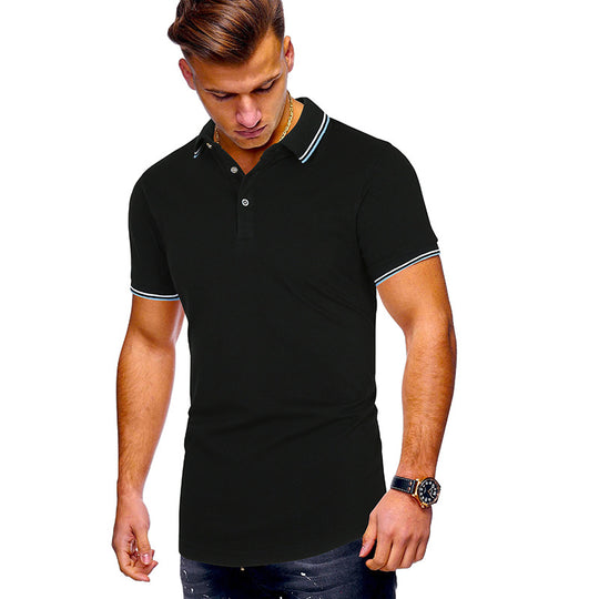 Herren Poloshirt mit modernen Akzenten Heidi-Mode