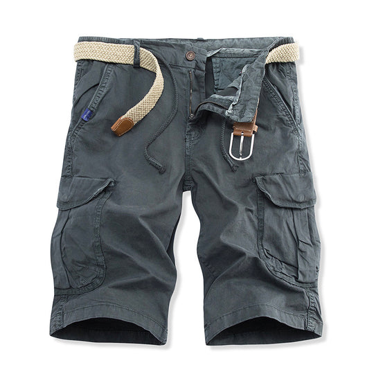 Herren vielseitige Cargo-Shorts mit verstellbarem Gürtel Heidi-Mode