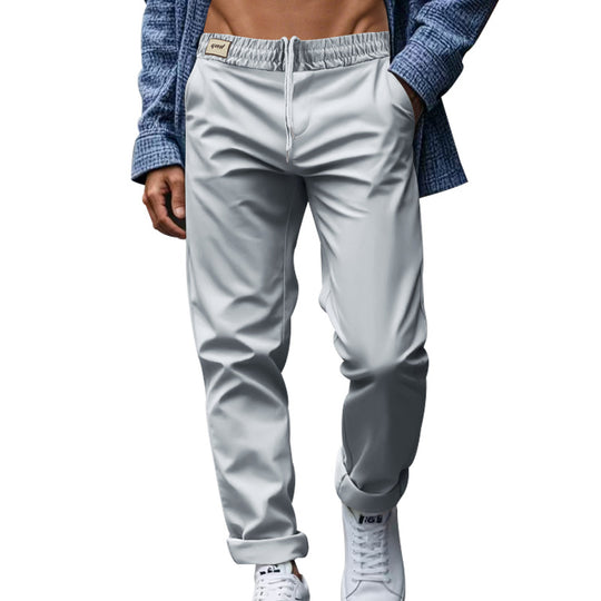 Herren elegante Freizeithose mit lockerem Schnitt und atmungsaktiver Struktur Heidi-Mode