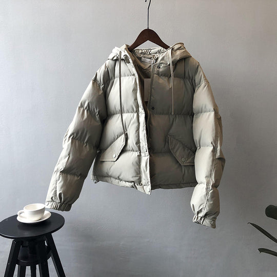 Damen Steppjacke mit Kapuze und praktischen Taschen Heidi-Mode