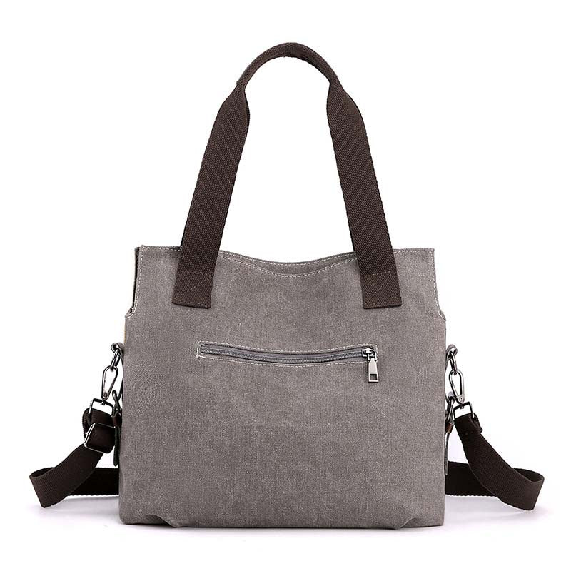 Heidi Kontrastierende Canvas-Tasche