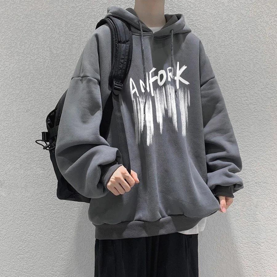 Herren lässiger Oversized Hoodie mit kreativem Grafikdesign Heidi-Mode