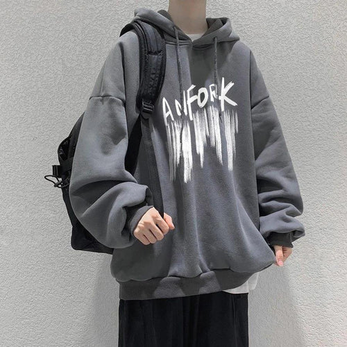 Herren lässiger Oversized Hoodie mit kreativem Grafikdesign Heidi-Mode