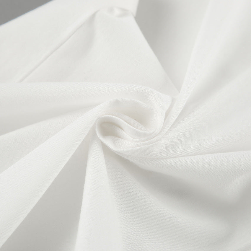 Damen Weit geschnittene Leinenhose mit elastischem Bund und hohem Taillenbund Heidi-Mode