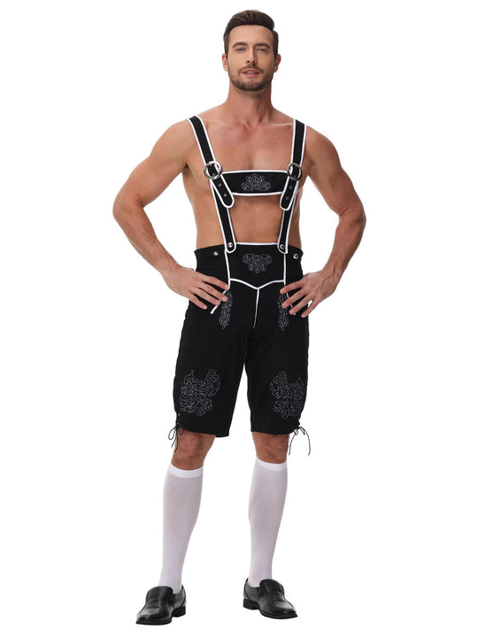 Herren Trachtenkurzanzug mit aufwendiger Stickerei und modernen Akzenten Heidi