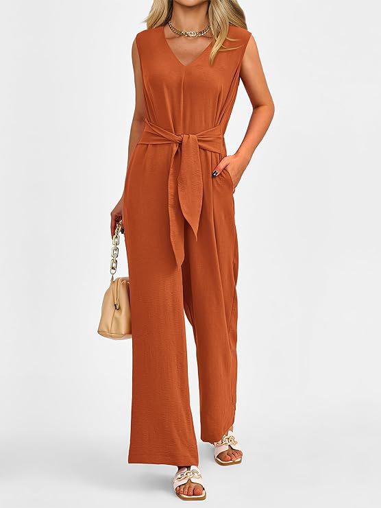 Damen eleganter Jumpsuit mit tailliertem Schnitt und weitem Bein Heidi-Mode