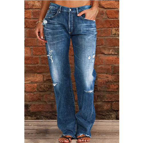 Damen lockere Jeans im Used-Look Heidi-Mode