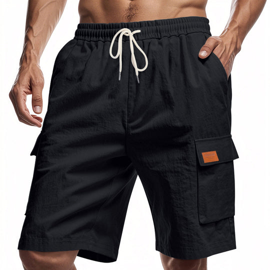 Herren Cargo-Shorts mit vielseitigen Taschen und elastischem Bund Heidi-Mode