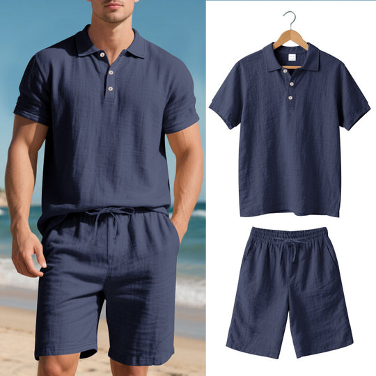 Heidi Mode | Kurzärmliges Poloshirt und Shorts Strandanzug