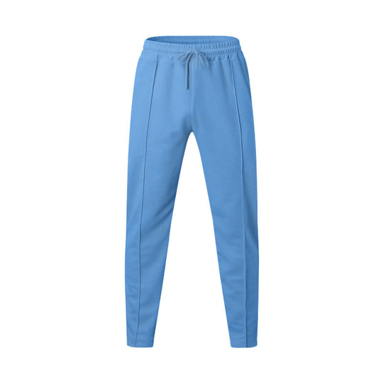 Herren Sportliche Jogginghose mit elastischem Bund und dekorativen Seitennähten Heidi-Mode