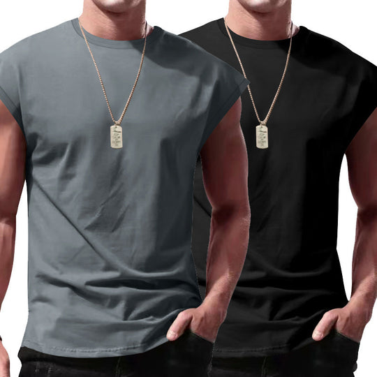 Herren ärmelloses T-Shirt Set Heidi-Mode