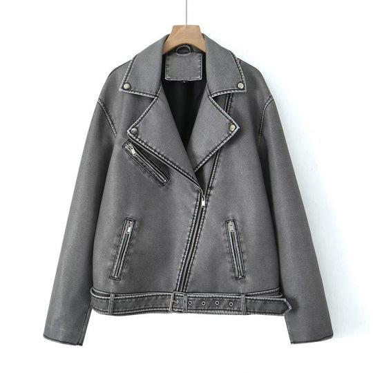 Damen Bikerjacke im Vintage-Stil Heidi-Mode