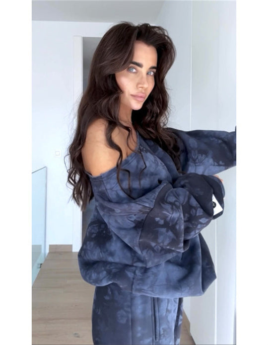 Damen lässiger Oversized Pullover Heidi-Mode