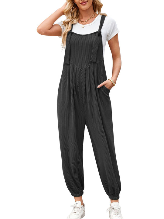 Damen Lässiger Jumpsuit mit praktischen Taschen Heidi-Mode