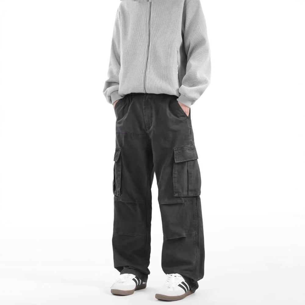 Herren Cargo-Hose mit strapazierfähigem Material und großzügigen Taschen Heidi-Mode
