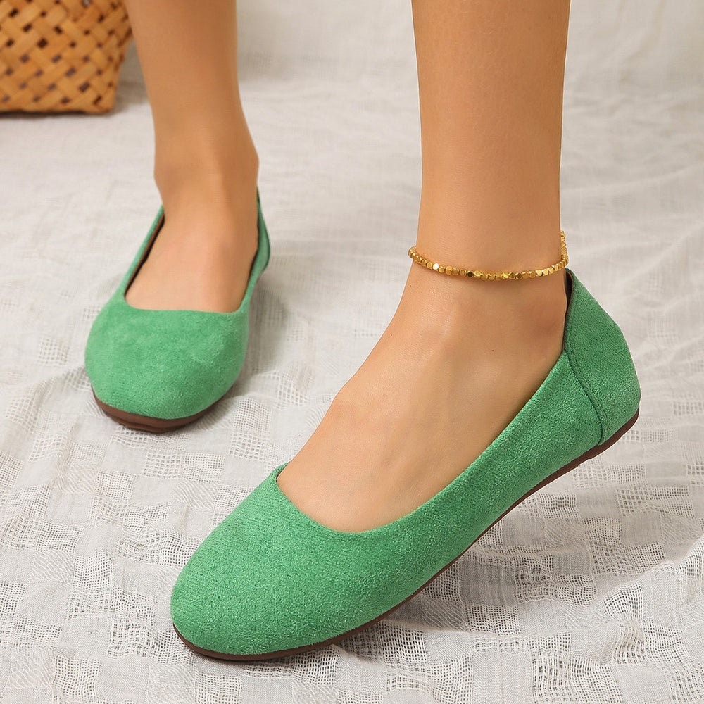 Damen Bequeme Slipper mit weichem Wildleder-Obermaterial und rutschfester Sohle Heidi-Mode