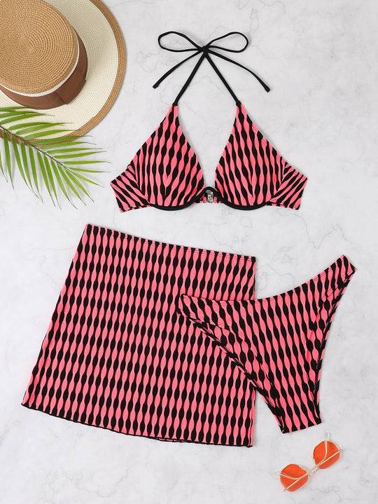 Femme Triangle Bikini Set mit Rock-Slip Heidi-Mode