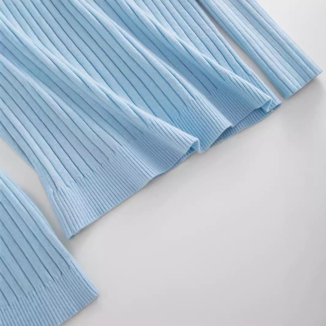 Damen Feinstrickpullover mit V-Ausschnitt und Rippstruktur Heidi-Mode