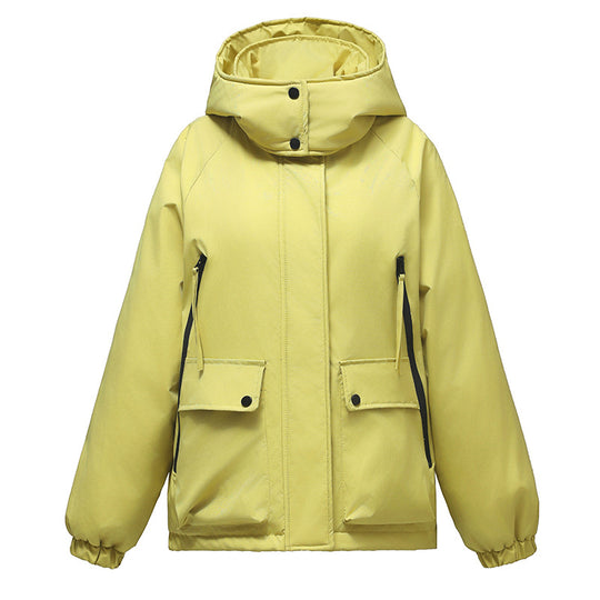 Damen sportliche Übergangsjacke mit vielfältigen Taschen und verstellbarem Kragen Heidi-Mode