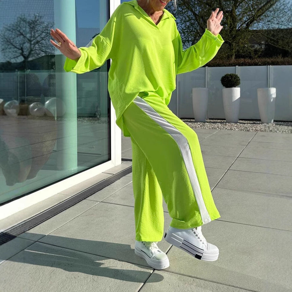 Damen modisches Freizeitanzug-Set mit sportlichem Schnitt Heidi-Mode