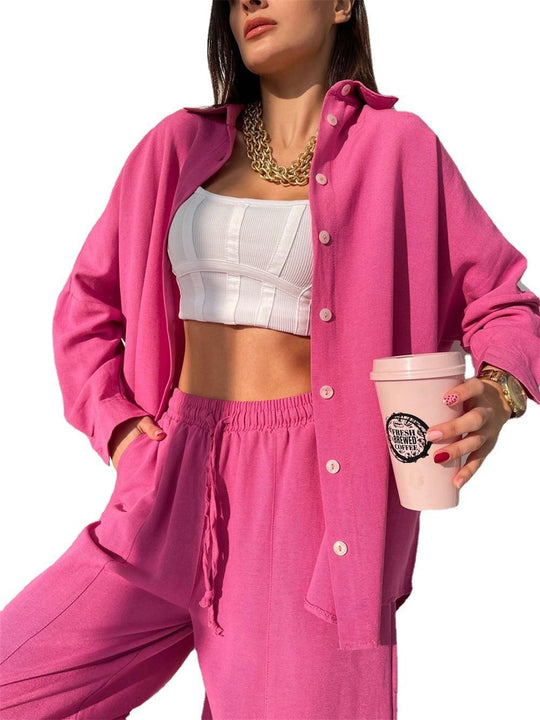 Damen lässiges Zweiteiler Outfit Heidi-Mode