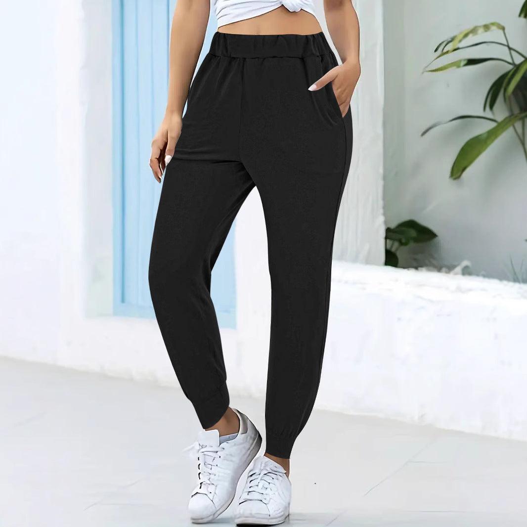 Damen Bequeme Jogginghose mit elastischem Bund und praktischen Taschen Heidi-Mode