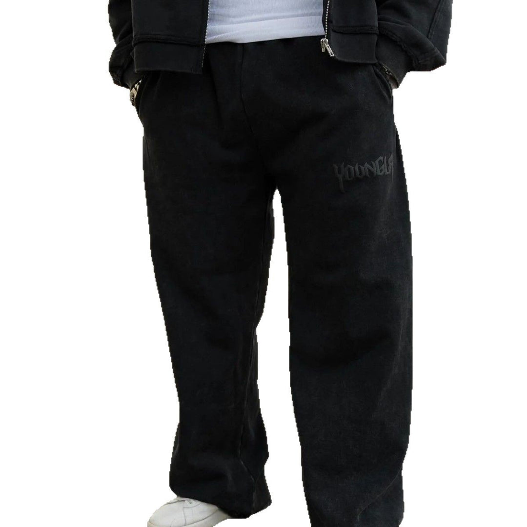 Herren bequeme Freizeithose mit seitlichen Eingrifftaschen und elastischem Bund Heidi-Mode