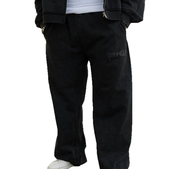 Herren bequeme Freizeithose mit seitlichen Eingrifftaschen und elastischem Bund Heidi-Mode