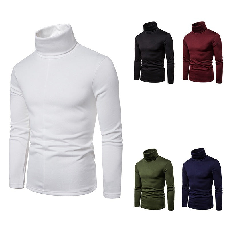 Herren Rollkragenpullover aus weichem Strickmaterial Heidi-Mode