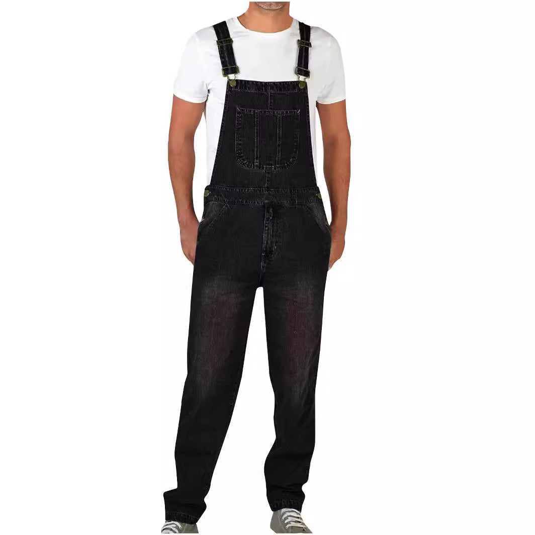 Herren Lässige Latzhose Heidi-Mode