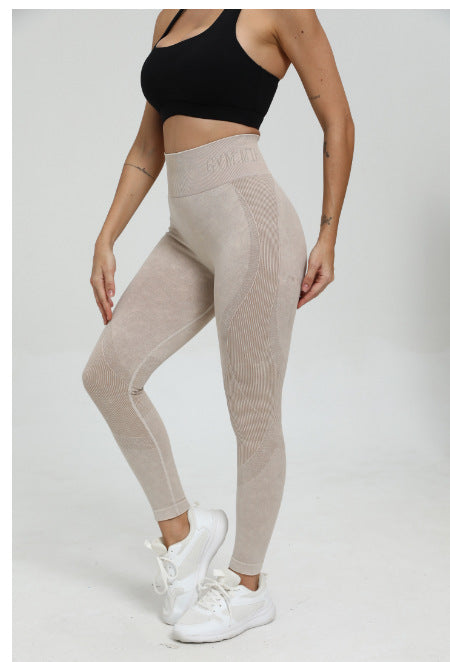 Damen Hochwertige Sportleggings mit hohem Bund Heidi-Mode