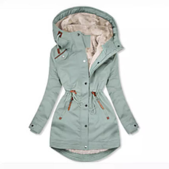 Damen Wintersaison Parka mit warmer Fleece-Fütterung Heidi-Mode