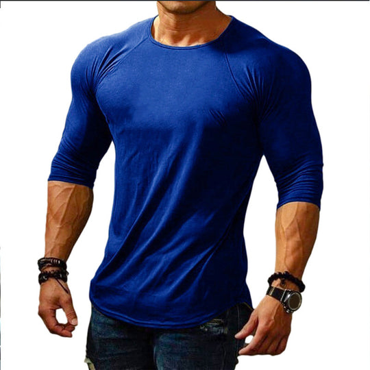 Herren körperbetontes Langarm-T-Shirt mit elastischem Tragekomfort Heidi-Mode