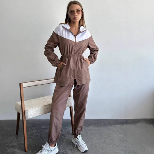 Damen Sportliche Funktionsjacke mit elastischem Bund Heidi-Mode