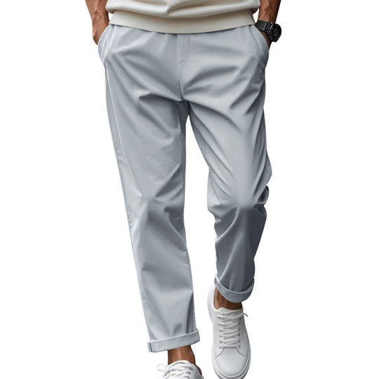 Herren elegante Chino-Hose mit bequemem Bund und modischem Schnitt Heidi-Mode