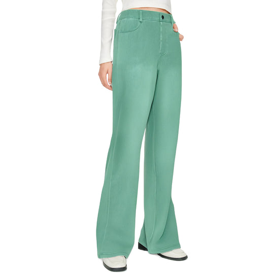 Damen weite Jeanshose mit hohen Bündchen und komfortablem Schnitt Heidi-Mode