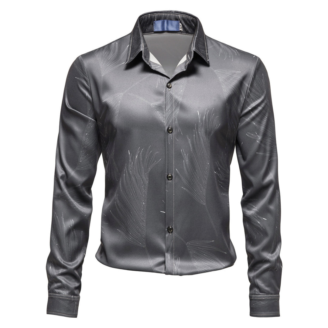 Herren Hemd mit elegantem Muster und modernem Glanz Heidi-Mode