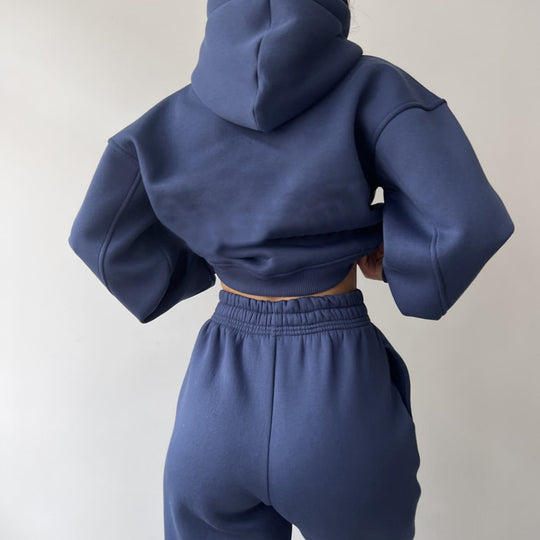Damen modisches und lässiges Hoodie-Set mit weitem Schnitt Heidi-Mode